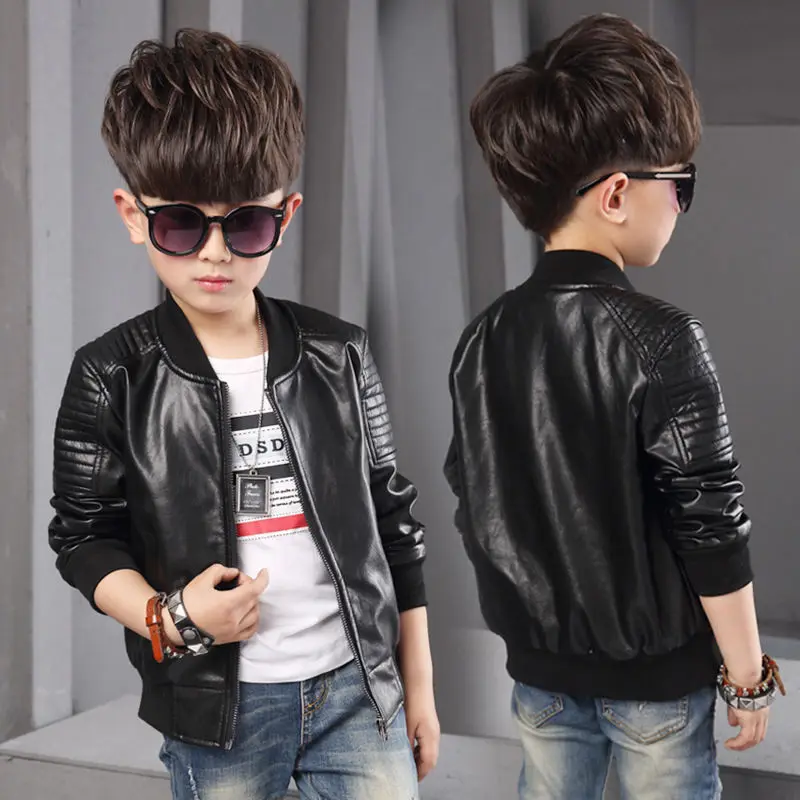 kids leather jacket